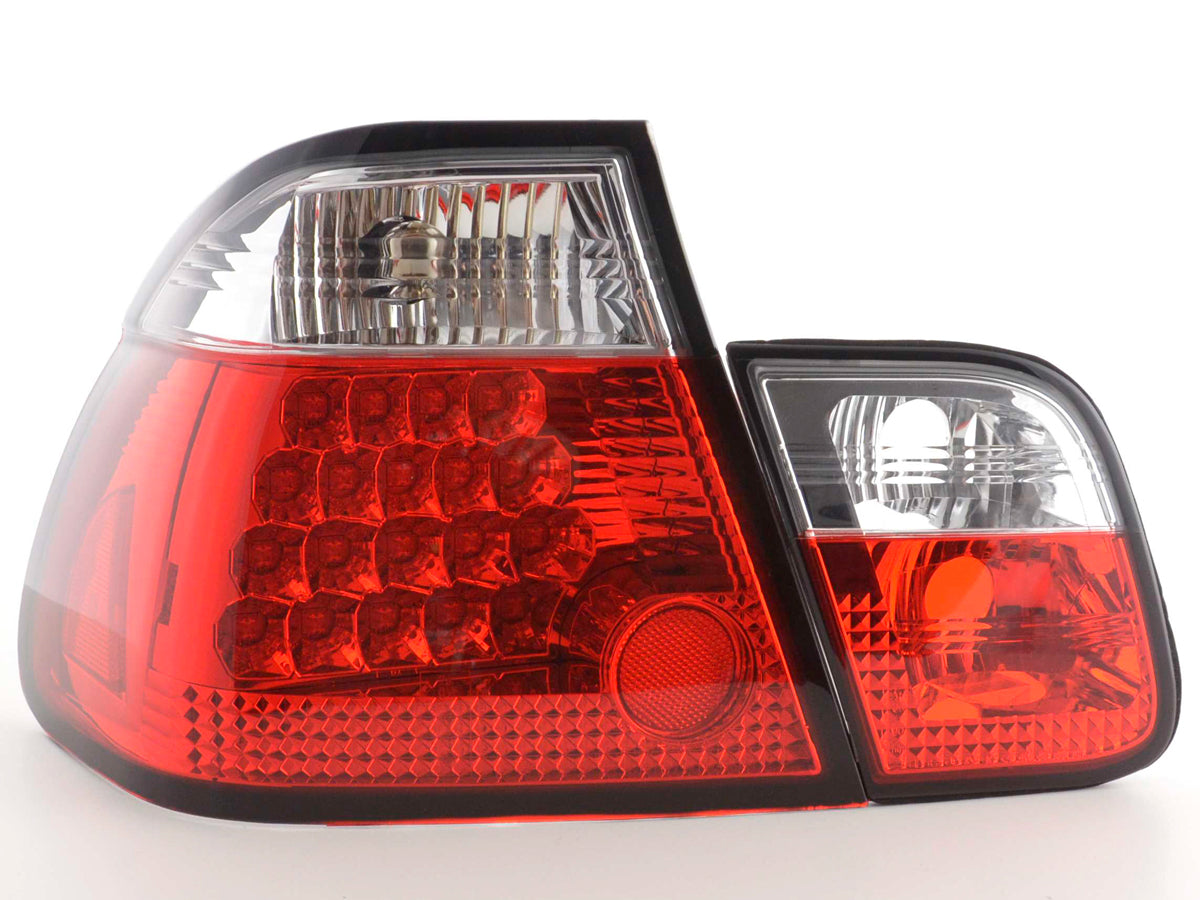Pilotos Traseros Led Bmw Serie 3 Sedán Tipo E46 98-01 Transparente / Rojo Lights > Rear/tail Lights