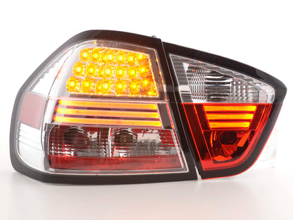 Faros delanteros traseros LED BMW Serie 3 E90 berlina 05-08 cromados