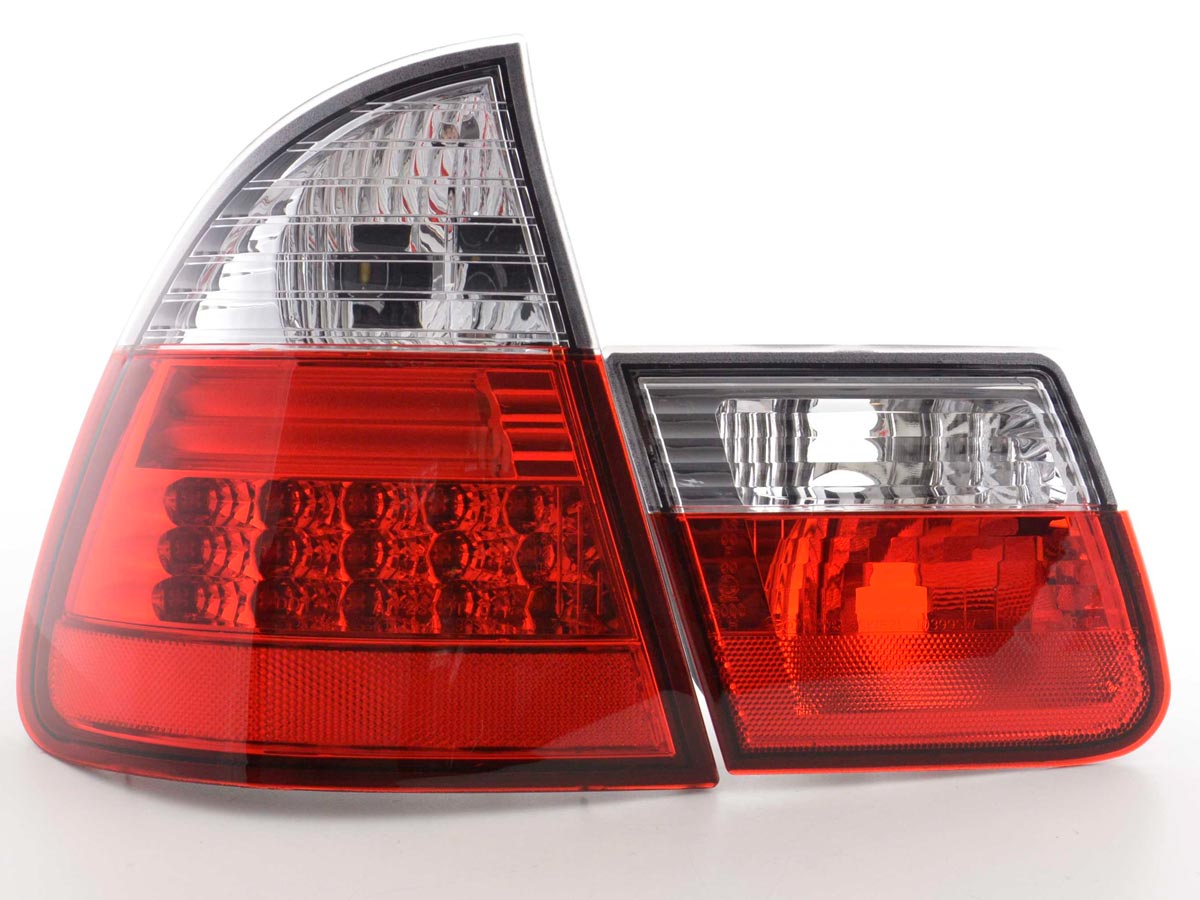 LED BMW Heckpiloten Serie 3 Touring E46 98-05 transparent/rot