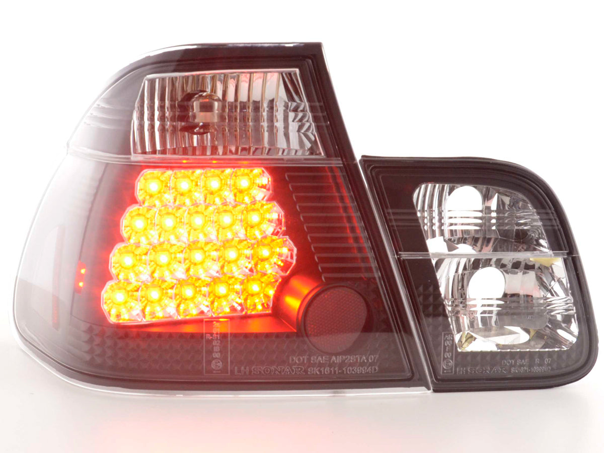 Pilotos traseros LED BMW Serie 3 Berlina E46 98-01 negro