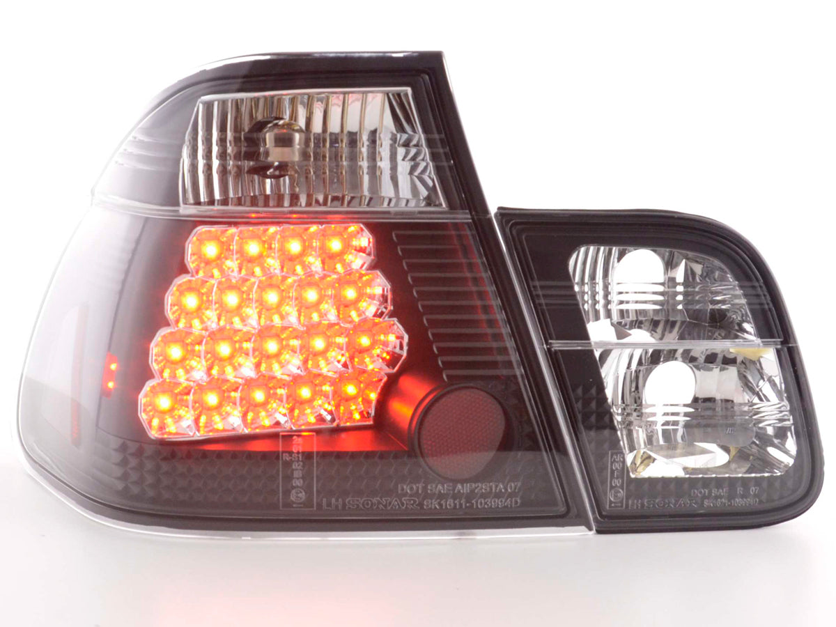 Pilotos traseros LED BMW Serie 3 Berlina E46 98-01 negro