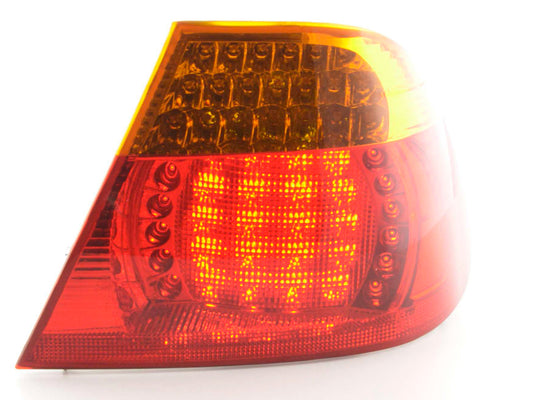 Rechte hintere Verschleißstücke BMW 3 Coupé E46 03-06, Gelb / rot