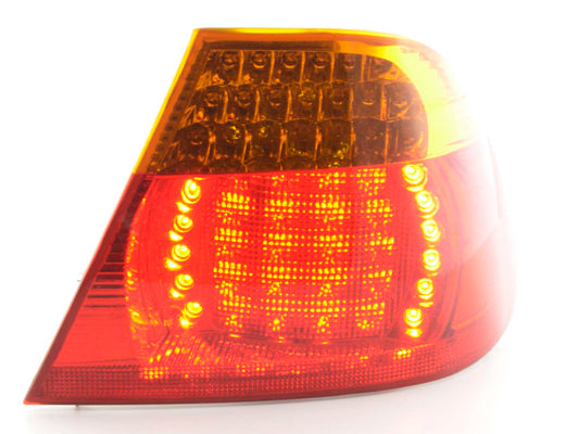 Rechte hintere Verschleißstücke BMW 3 Coupé E46 03-06, Gelb / rot