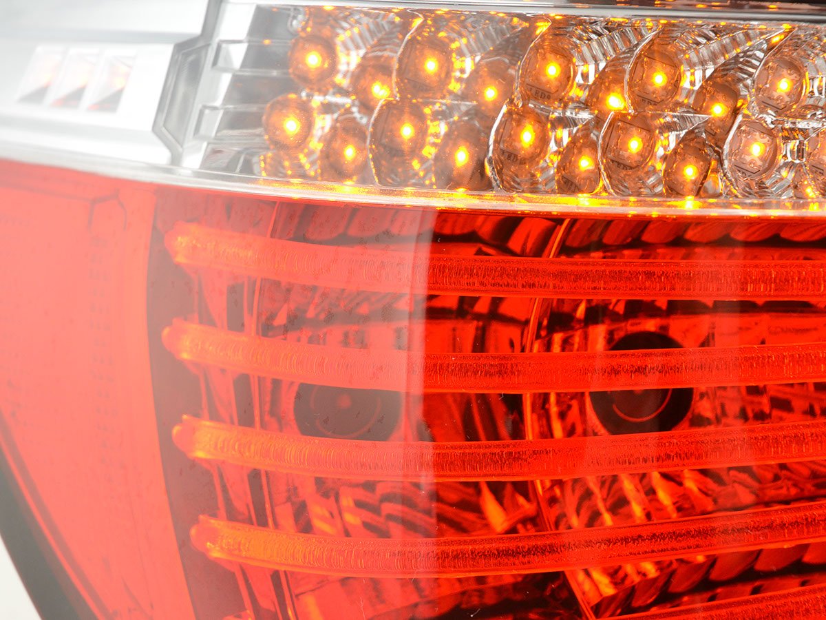 Juego De Luces Traseras Led Lightbar Bmw Serie 5 E60 Limo 07-09 Rojo / Transparente Lights >