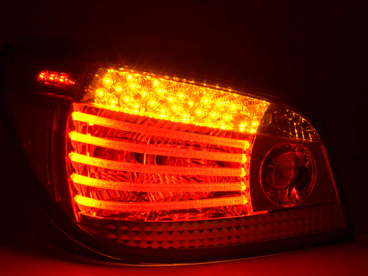 Pilotos traseros LED BMW Serie 5 Berlina Tipo E60 04-07 Cromados