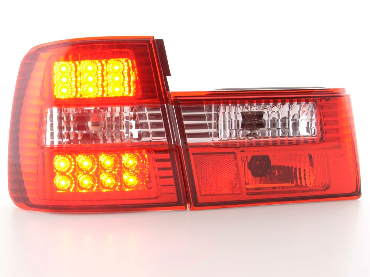 Juego De Luces Traseras Led Bmw Serie 5 Tipo E34 88-94 Transparente / Rojo Lights > Rear/tail Lights