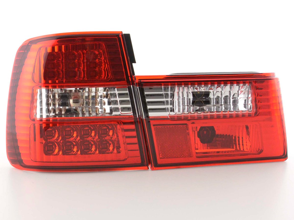 Juego De Luces Traseras Led Bmw Serie 5 Tipo E34 88-94 Transparente / Rojo Lights > Rear/tail Lights
