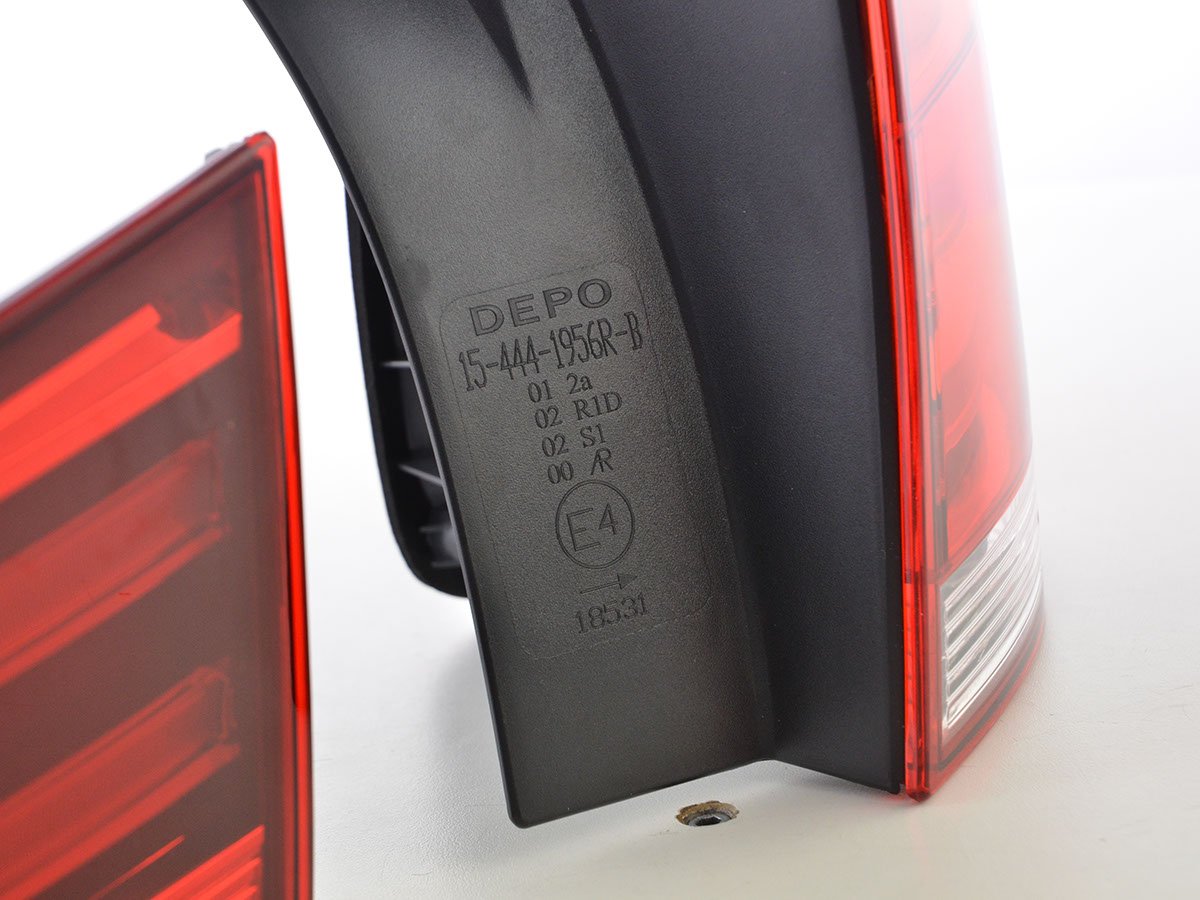 Juego De Luces Traseras Led Bmw X1 E84 09-13 Rojo / Transparente Lights > Rear/tail Lights