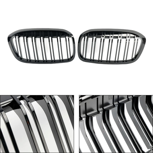 Rejillas Riñoneras Delanteras Negro Brillante (Riñones) para BMW Serie 2 F45/F46 Facelift (2018-2021)