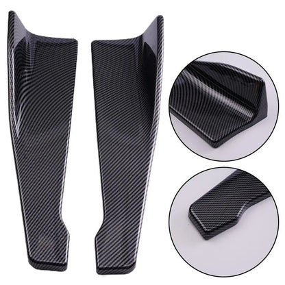 Alerones Universales 48 cm para BMW, para Parachoques trasero o Faldones Laterales (Negro Brillante o Carbono)