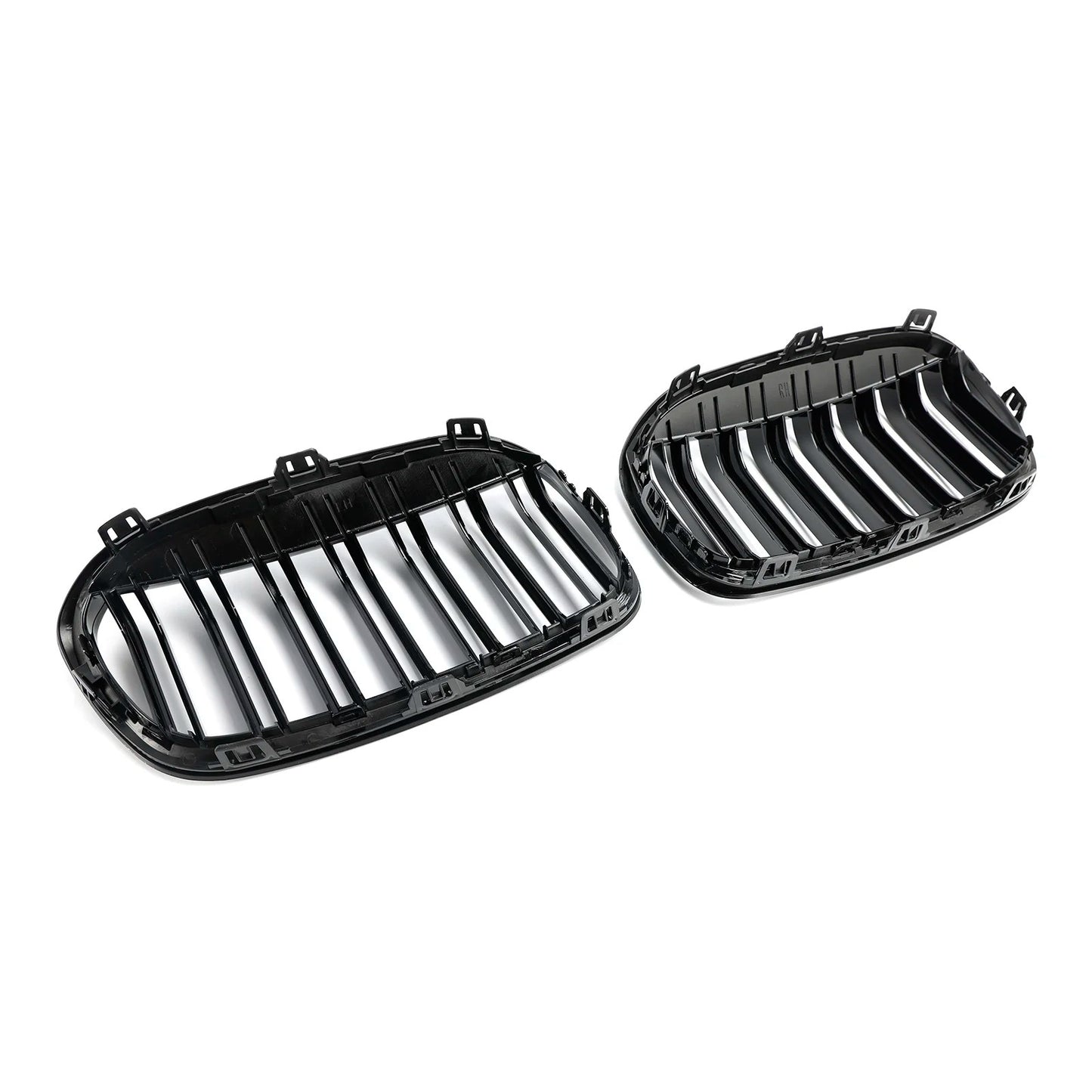 Rejillas Riñoneras Delanteras Negro Brillante (Riñones) para BMW Serie 2 F45/F46 Facelift (2018-2021)