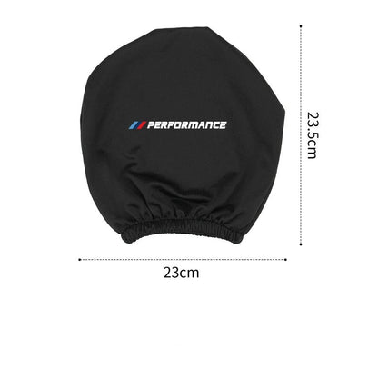 Funda Elástica para Reposacabezas con Logo ///M  performance – Algodón, Lavable, Universal y Antisuciedad