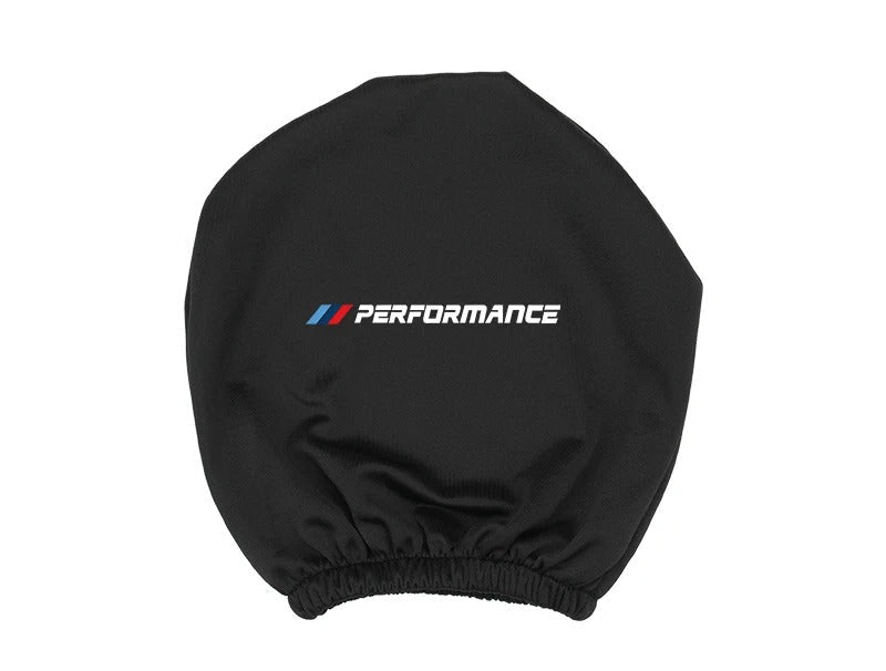 Funda Elástica para Reposacabezas con Logo ///M  performance – Algodón, Lavable, Universal y Antisuciedad