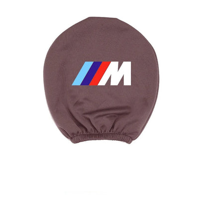 Funda Elástica para Reposacabezas con Logo ///M – Algodón, Lavable, Universal y Antisuciedad