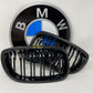 ¡novedad! Riñoneras / Parrillas Doble Linea Negro Brillante Tipo M4 Para Bmw E46 Coupe 2003-2006