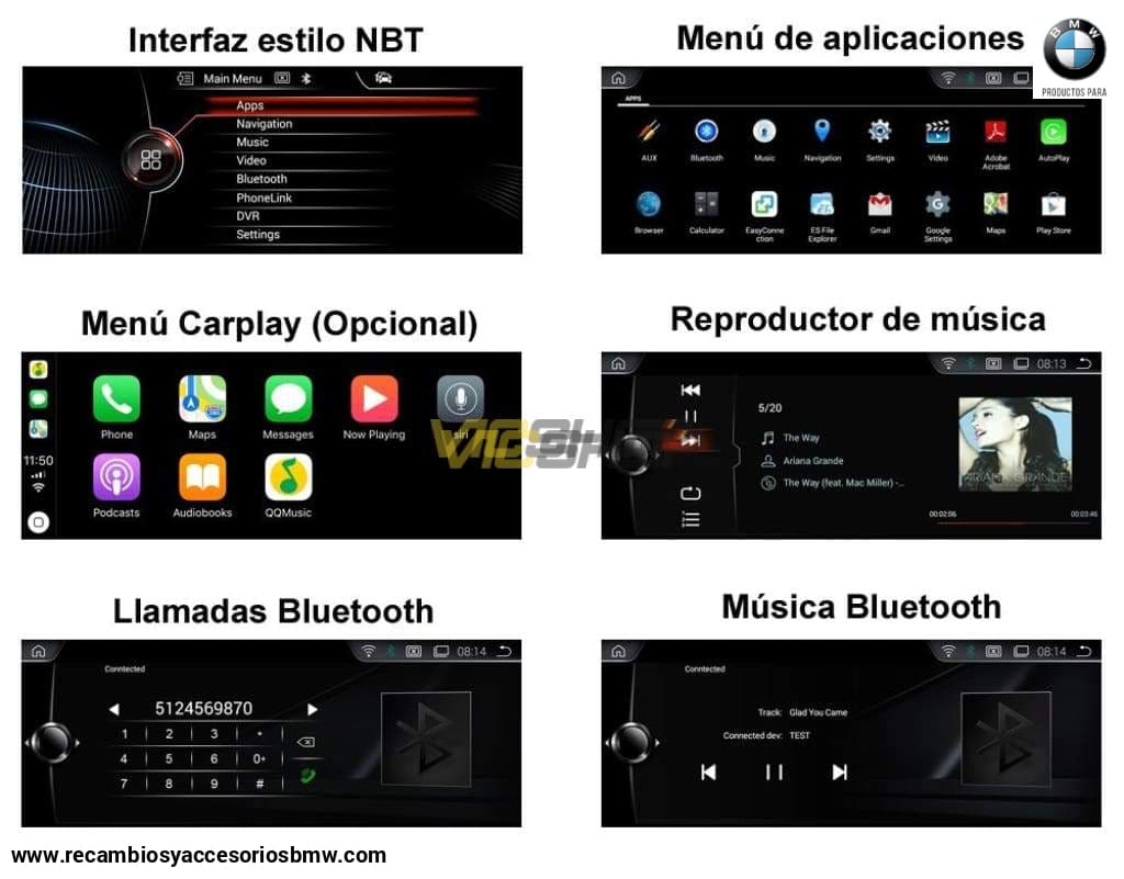 Pantalla Radio Android Para Bmw Serie 7 F01 F02 ¡cámara Trasera De Regalo! Pantallas