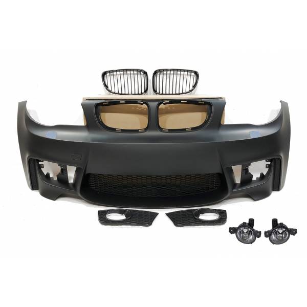 Front Bumper BMW E82/E88/E87/E81 Look M1 05-11 Fog Lights