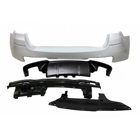 Rear Bumper BMW F11 10-16 Look M Performance Double ABS Outlet