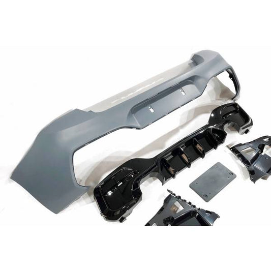 Paragolpes Trasero Bmw F20 /F21 Lci 15 - 18 Performance 2 Salidas Doble Brillante Negro