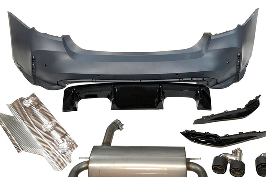 Paragolpes Trasero BMW F30 Look G80 Escape
