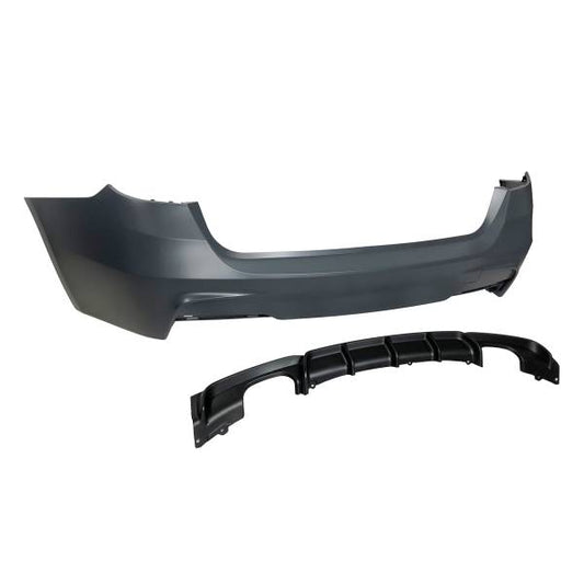 Paragolpes Trasero BMW F31 Look M Performance 2 Salidas doble