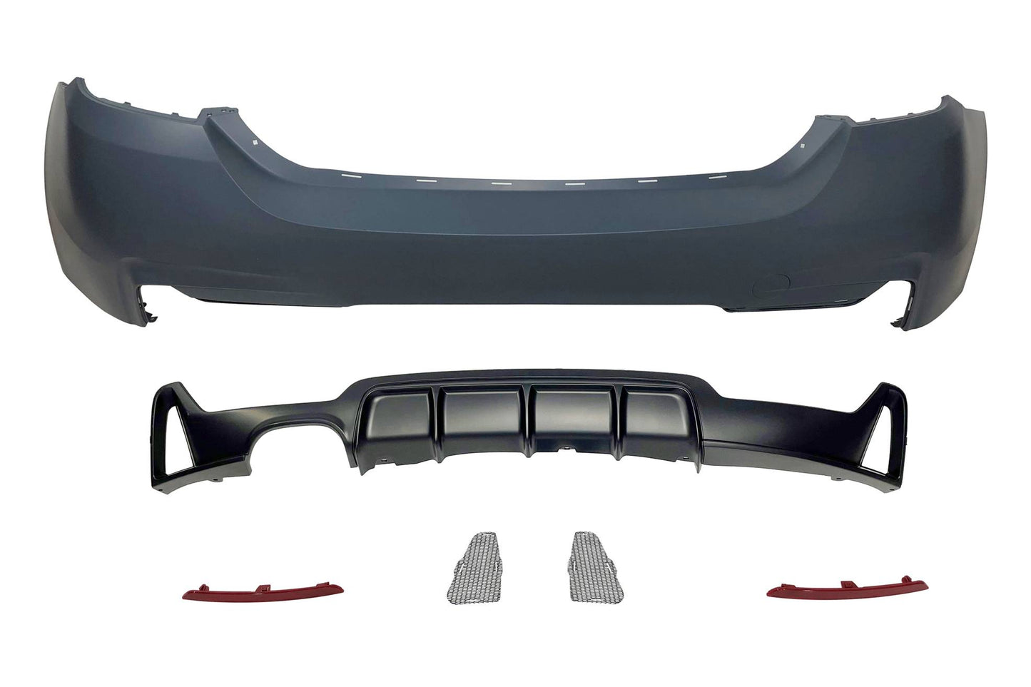 Paragolpes Trasero BMW F32 / F33 / F36 Look M Performance 1 Salida doble
