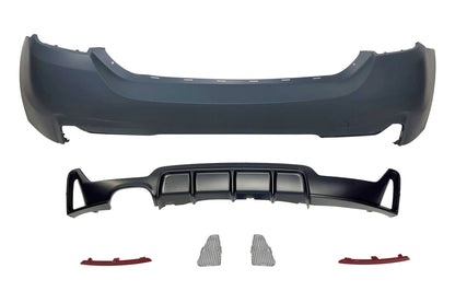 Paragolpes Trasero BMW F32 / F33 / F36 Look M Performance 1 Salida doble