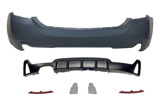 Paragolpes Trasero BMW F32 / F33 / F36 Look M Performance 1 Salida doble