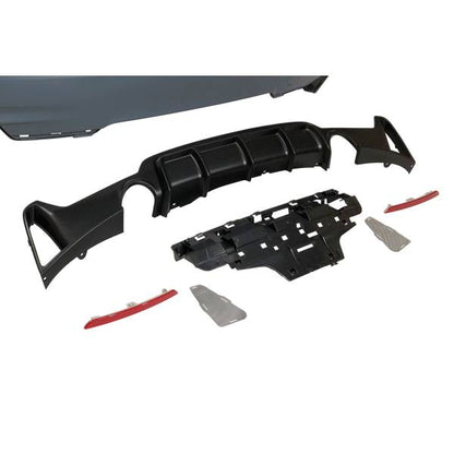 Para-choque traseiro BMW F32 / F33 / F36 Look M Performance 2 saídas simples
