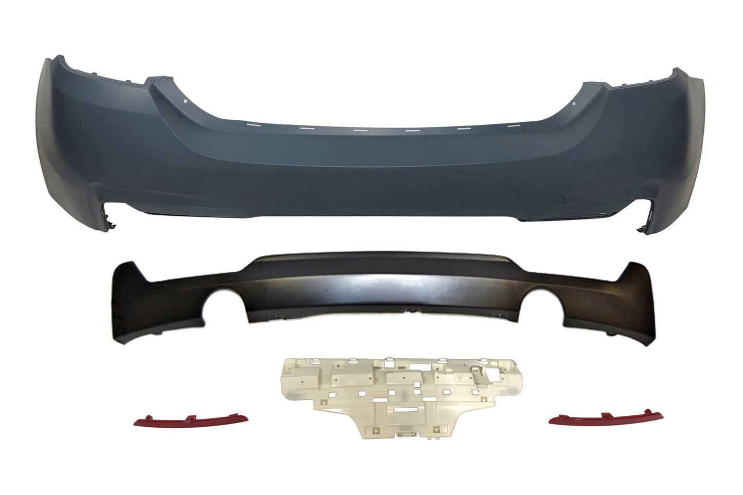 Paragolpes Trasero BMW F32 / F33 / F36 Look M-Tech Dos Salidas ABS