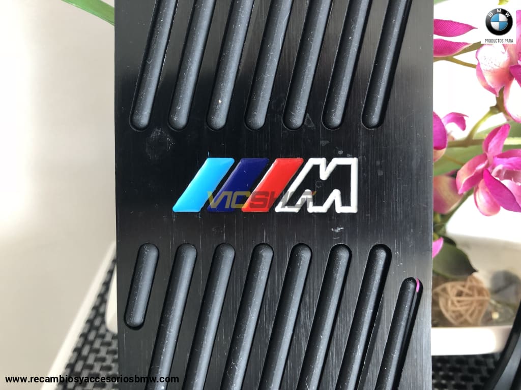 Pedales De Aluminio Color Negro Con Emblema ///m Accesorios
