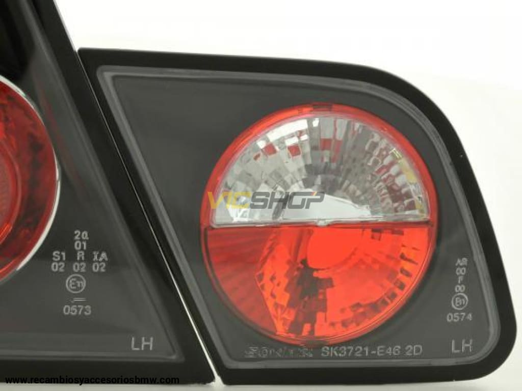 Juego De Luces Traseras Bmw Serie 3 Coupé Tipo E46 97-02 Negro Lights > Rear/tail Lights