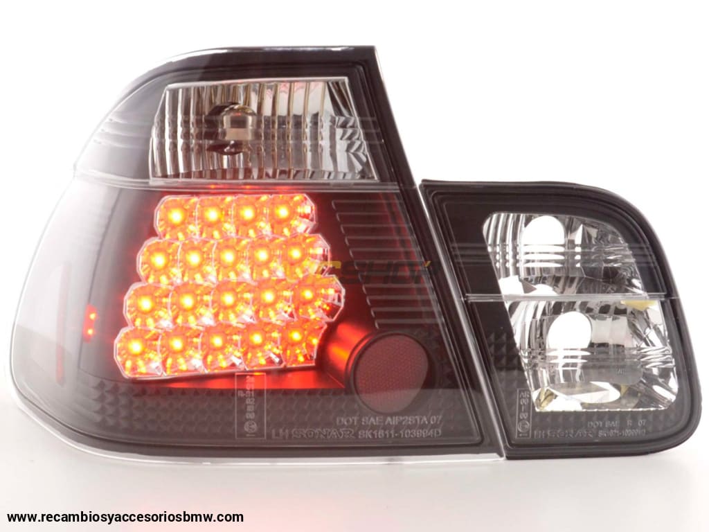 Juego De Luces Traseras Led Bmw Serie 3 Sedán Tipo E46 98-01 Negro Lights > Rear/tail Lights