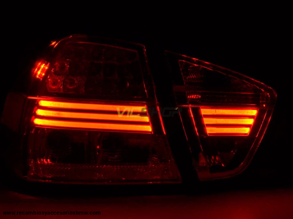 Juego De Luces Traseras Led Bmw Serie 3 Sedán Tipo E90 05-08 Transparente / Rojo Lights > Rear/tail