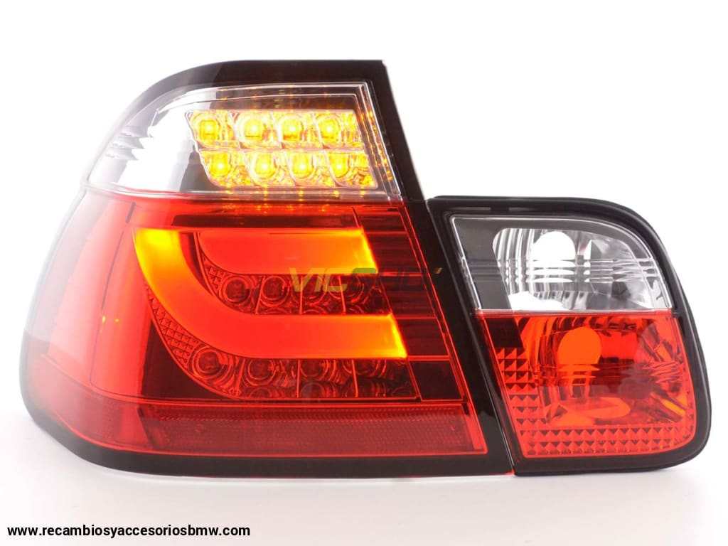Juego De Luces Traseras Led Bmw 3-Series E46 Limo 98-01 Rojo / Transparente Lights > Rear/tail
