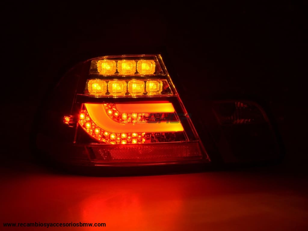 Juego De Luces Traseras Led Bmw Serie 3 E46 Coupe 99-02 Transparente / Rojo Lights > Rear/tail