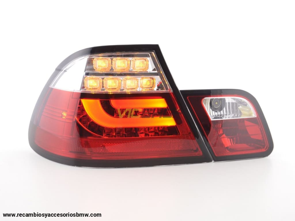 Juego De Luces Traseras Led Bmw Serie 3 E46 Coupe 99-02 Transparente / Rojo Lights > Rear/tail
