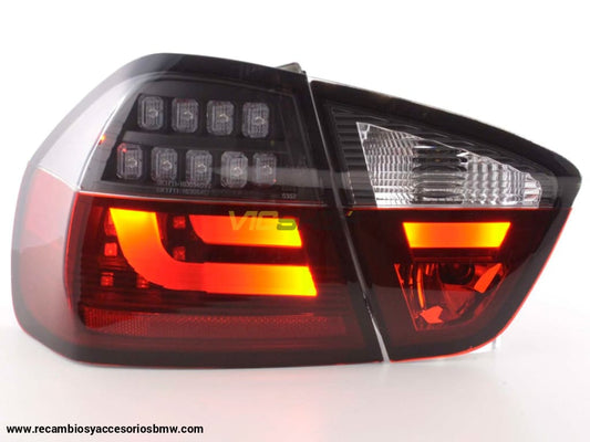Juego De Luces Traseras Led Bmw 3-Series E90 Limo 05-08 Rojo / Negro Lights > Rear/tail Lights