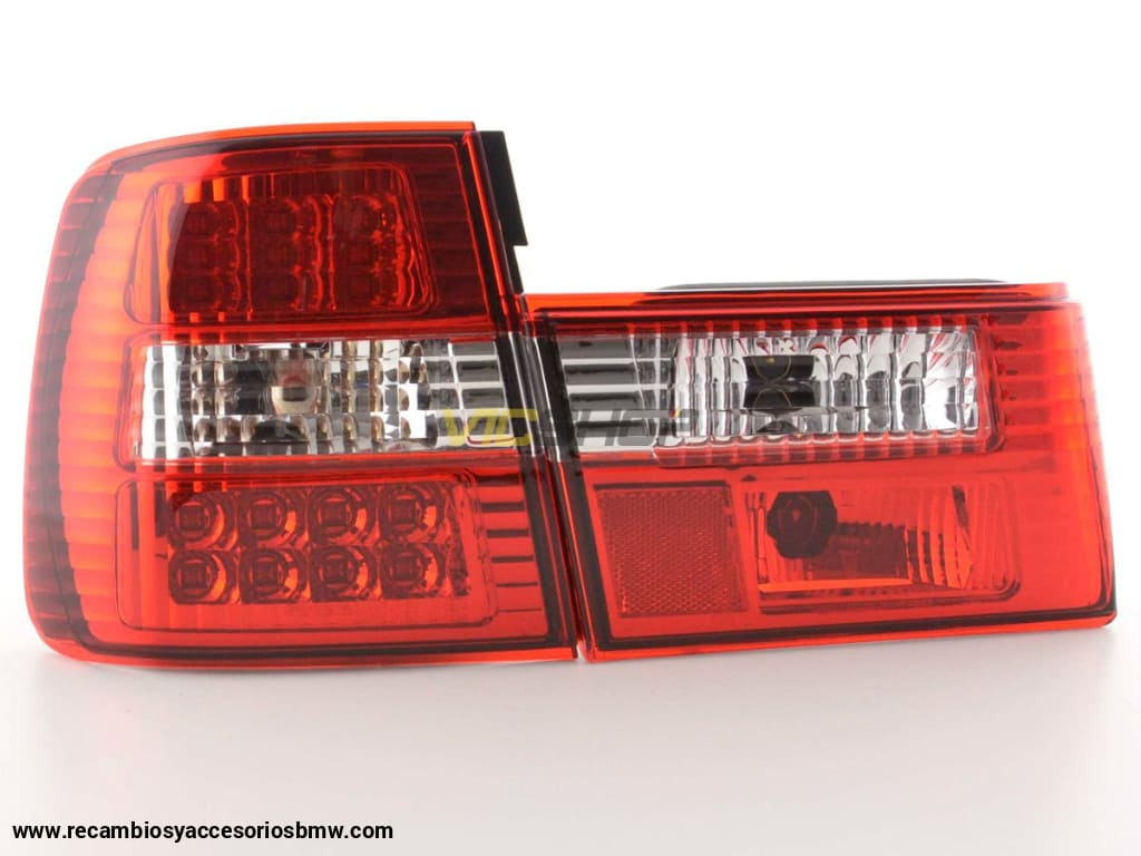 Juego De Luces Traseras Led Bmw Serie 5 Tipo E34 88-94 Transparente / Rojo Lights > Rear/tail Lights