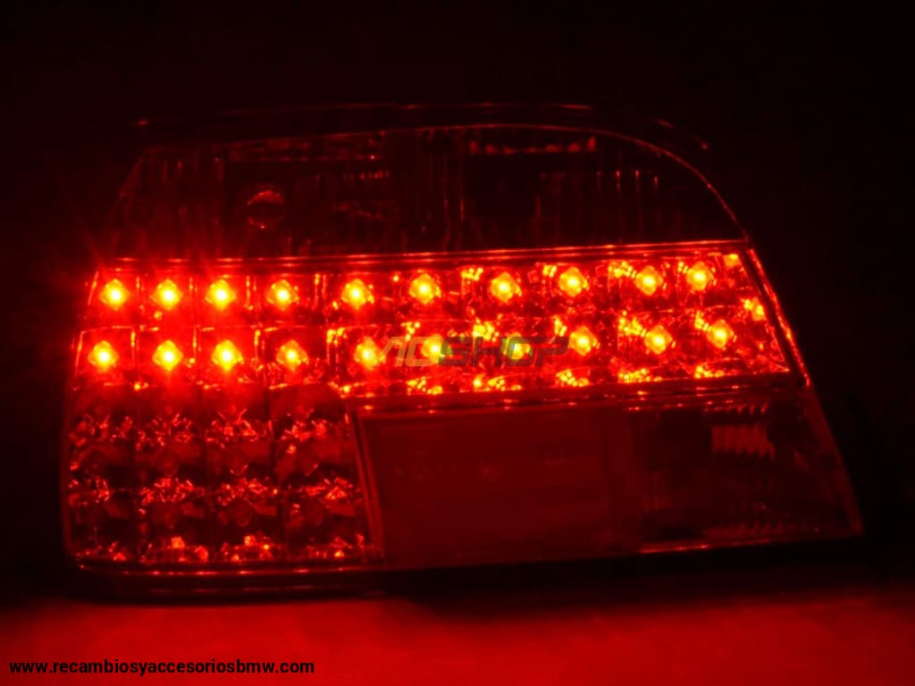 Juego De Luces Traseras Led Bmw Serie 7 Tipo E38 95- Rojo / Transparente Lights > Rear/tail Lights