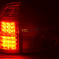 Juego De Luces Traseras Led Bmw X5 Tipo E53 98-02 Transparente / Rojo Lights > Rear/tail Lights