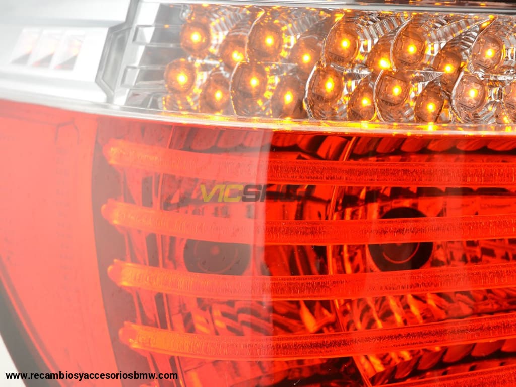 Juego De Luces Traseras Led Lightbar Bmw Serie 5 E60 Limo 07-09 Rojo / Transparente Lights >
