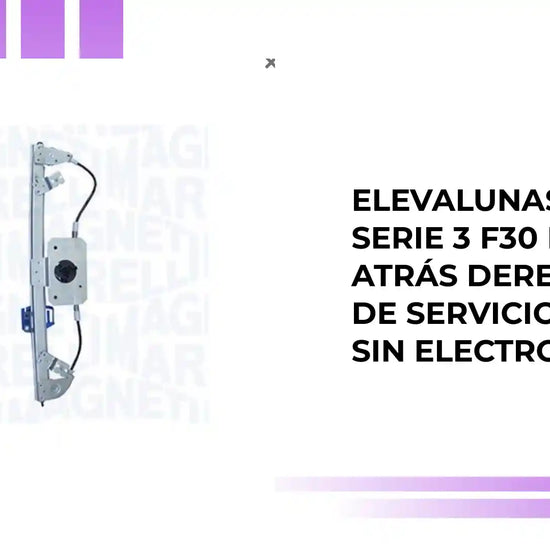 Elevalunas para BMW Serie 3 F30 F31 F80 Atr&aacute;s derecha, Tipo de servicio: el&eacute;ctrico, sin electromotor by@Outfy
