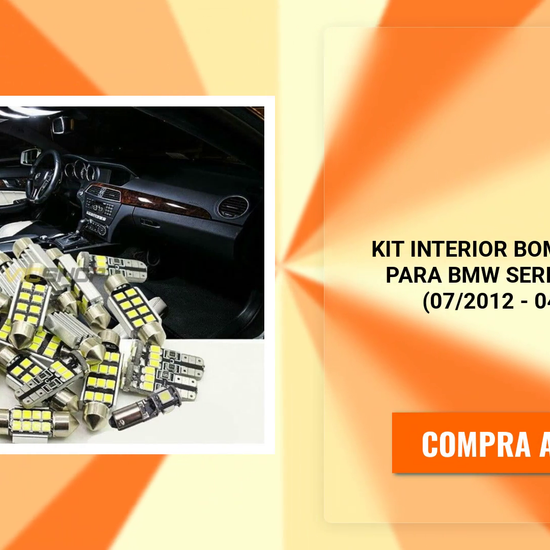 Kit interior bombillas LED para BMW Serie 7 F02 LCI (07/2012 - 04/2015) by@Outfy