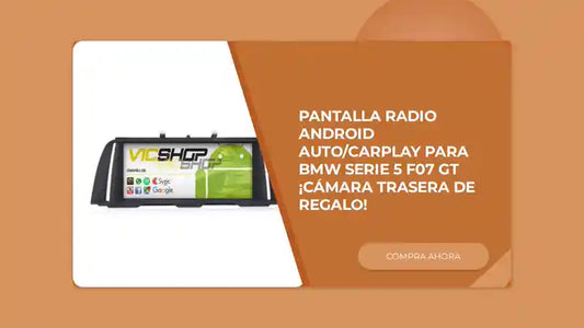 Pantalla Radio Android Auto/Carplay para BMW Serie 5 F07 GT &iexcl;C&aacute;mara trasera de regalo! by@Outfy