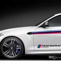 Conjunto de 2 adesivos de vinil Performance Limited Edition para BMW.