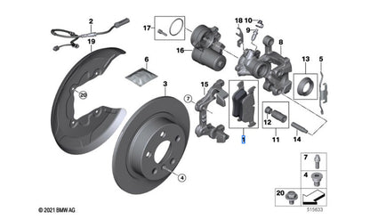Kit Reparación Pastillas De Freno Sin Amianto (Ra) . Original Bmw Recambios