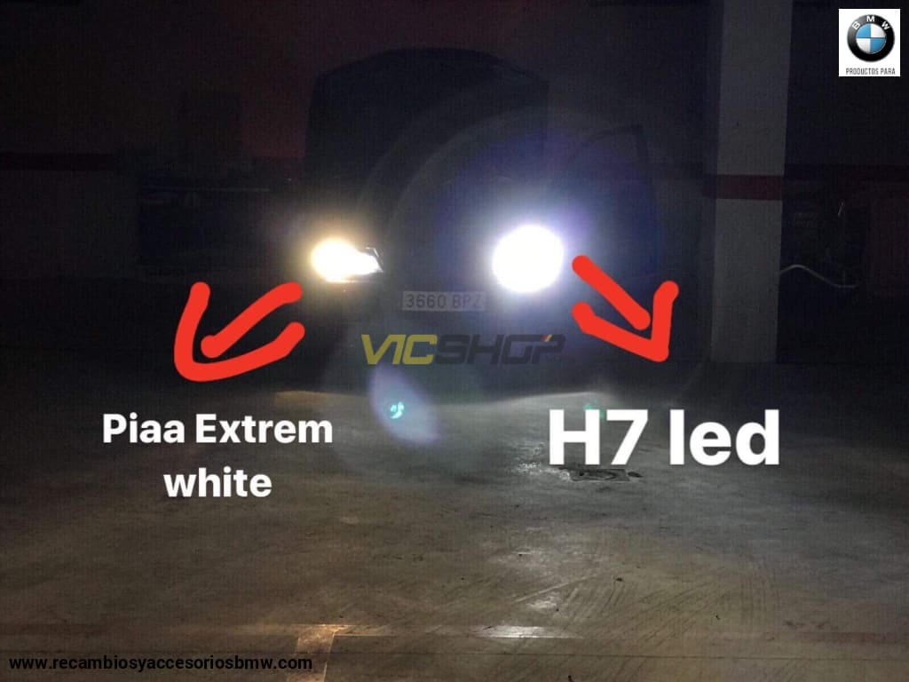 Set LED-Birnen H7 kurz oder lang. Weiß Maximale Vision!
