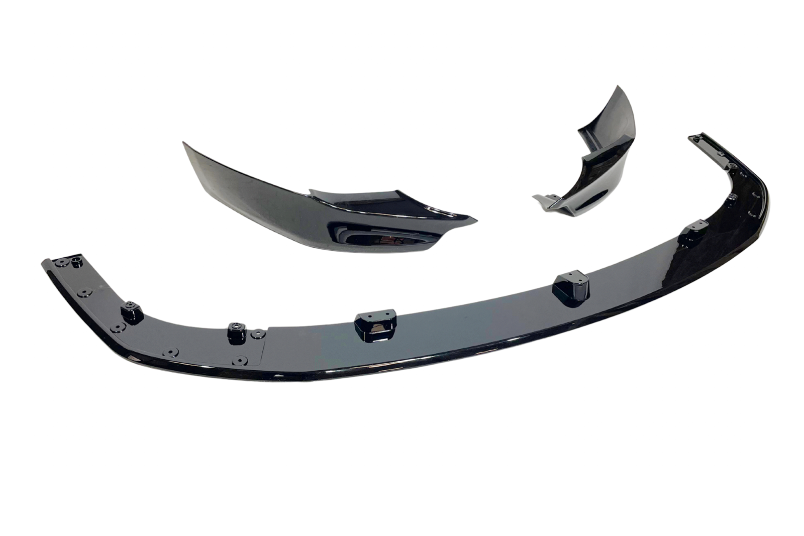 Spoiler Delantero BMW E60 / E61 Look M-Tech II Negro Brillo