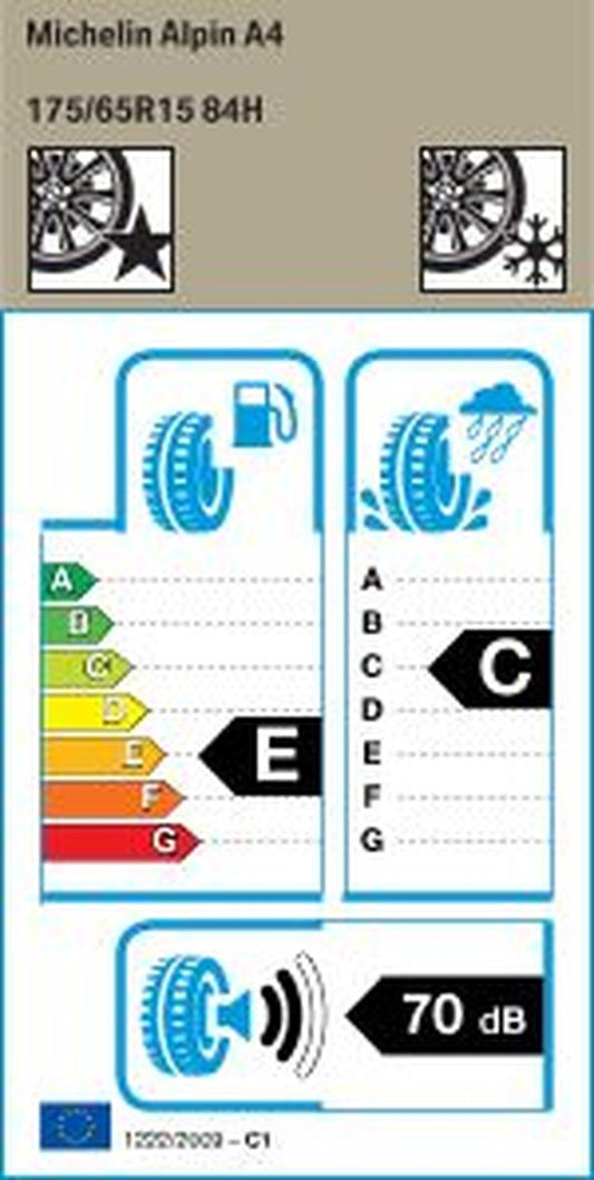 Complete winter wheel 175/65 R15 88H with black steel rim OEM 36112460621 for MINI F55, F56, F57, Cooper, One, Cabrio… and more. Original MINI.